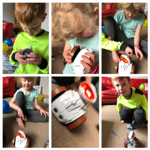 Jack and Sophie made a robot and had fun programming with it3